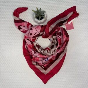 Kate Spade Nauveau Bloom Square Silk Scarf NWT 100% Silk